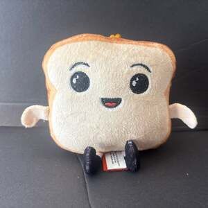 Kunjo Toys Toto Toast Bread Plush Keychain Pendant